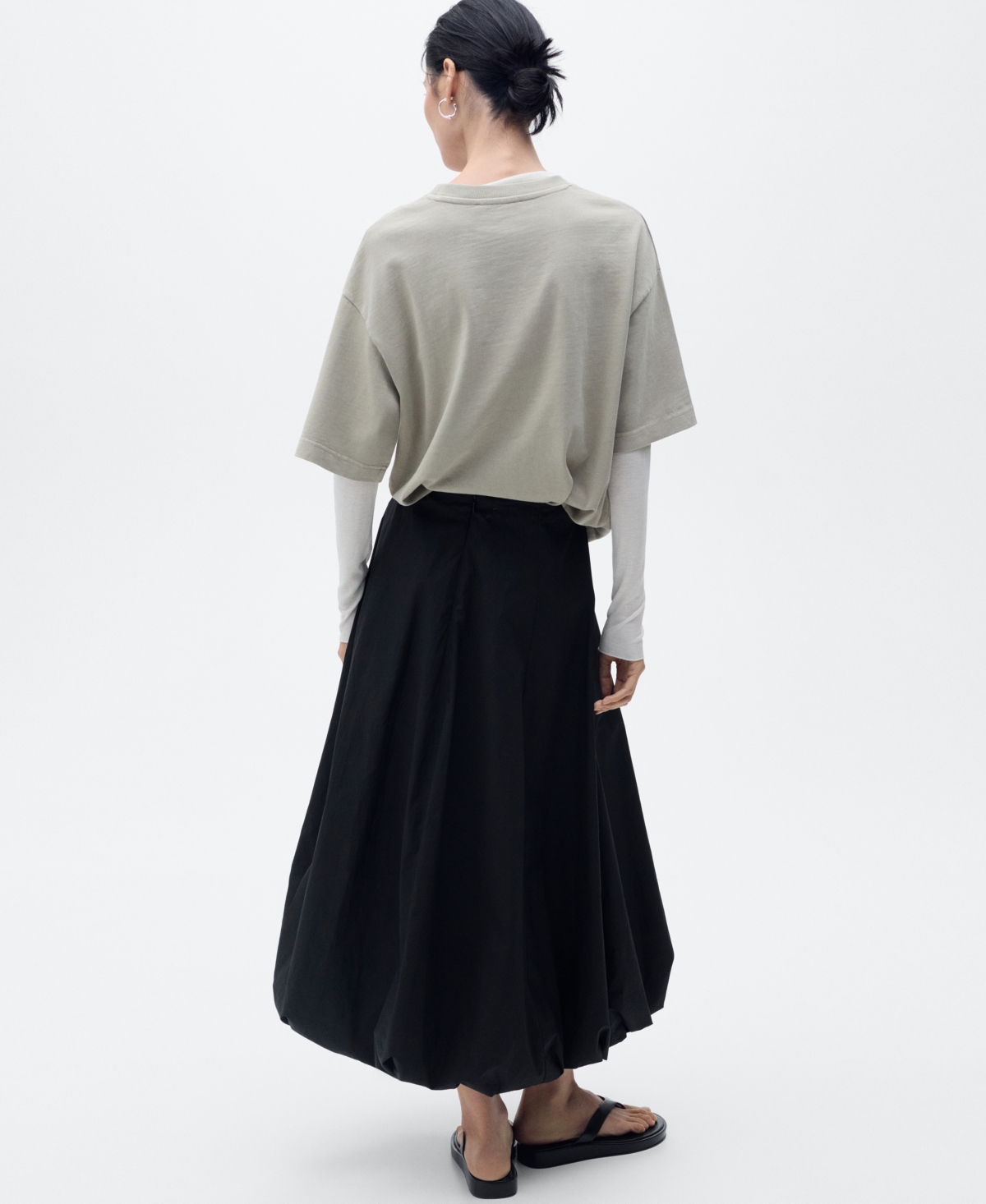 Mango Women's Puffed Hem Flared Skirts