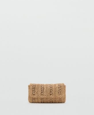 Women's Metal Rings Natural Fiber Bag