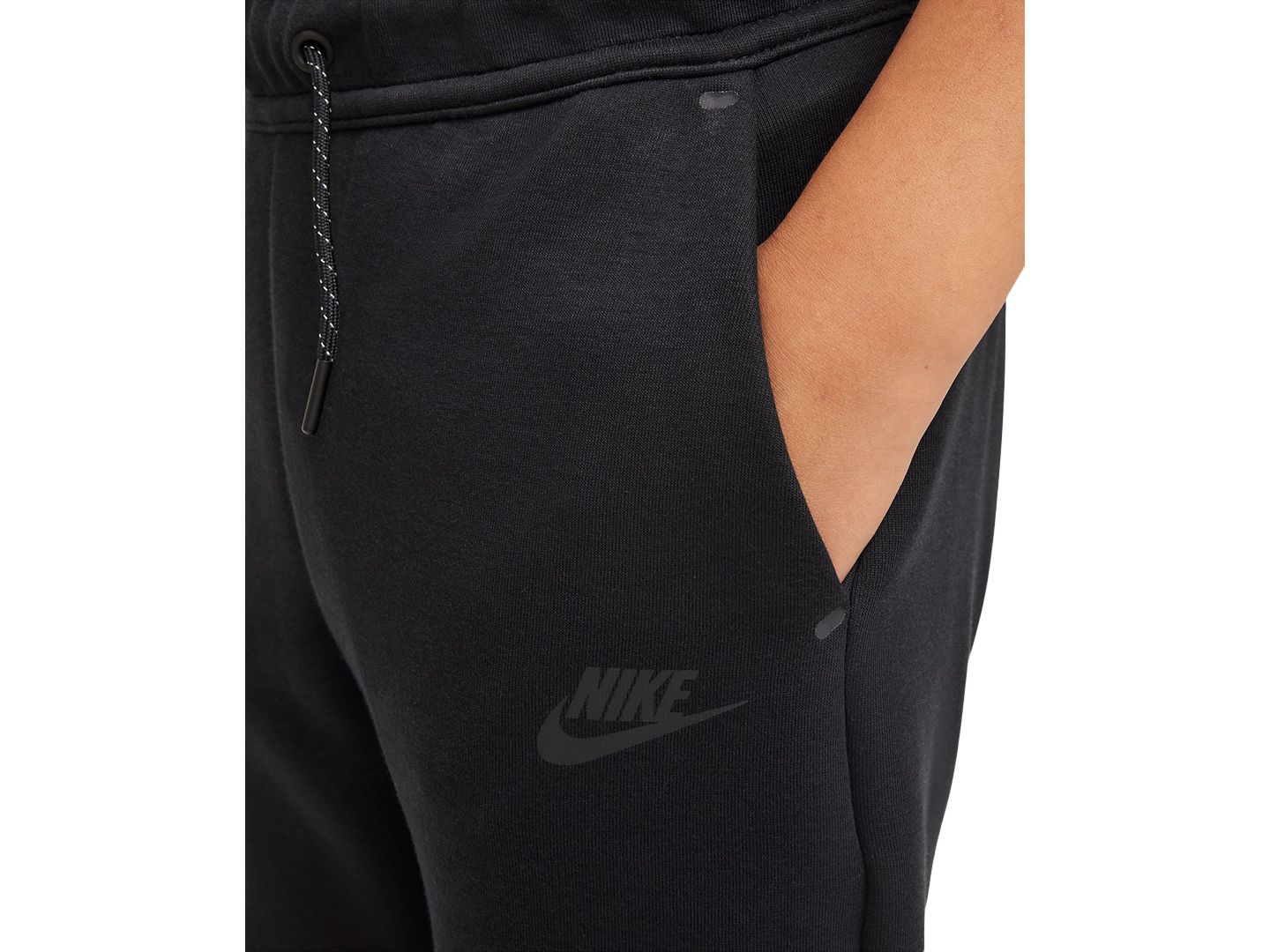Детские джоггеры Nike Sportswear Tech Fleece, цвет: Чёрный — фото 4