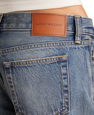 Juniors' Cotton Super Low Rise Ultra Wide Jeans