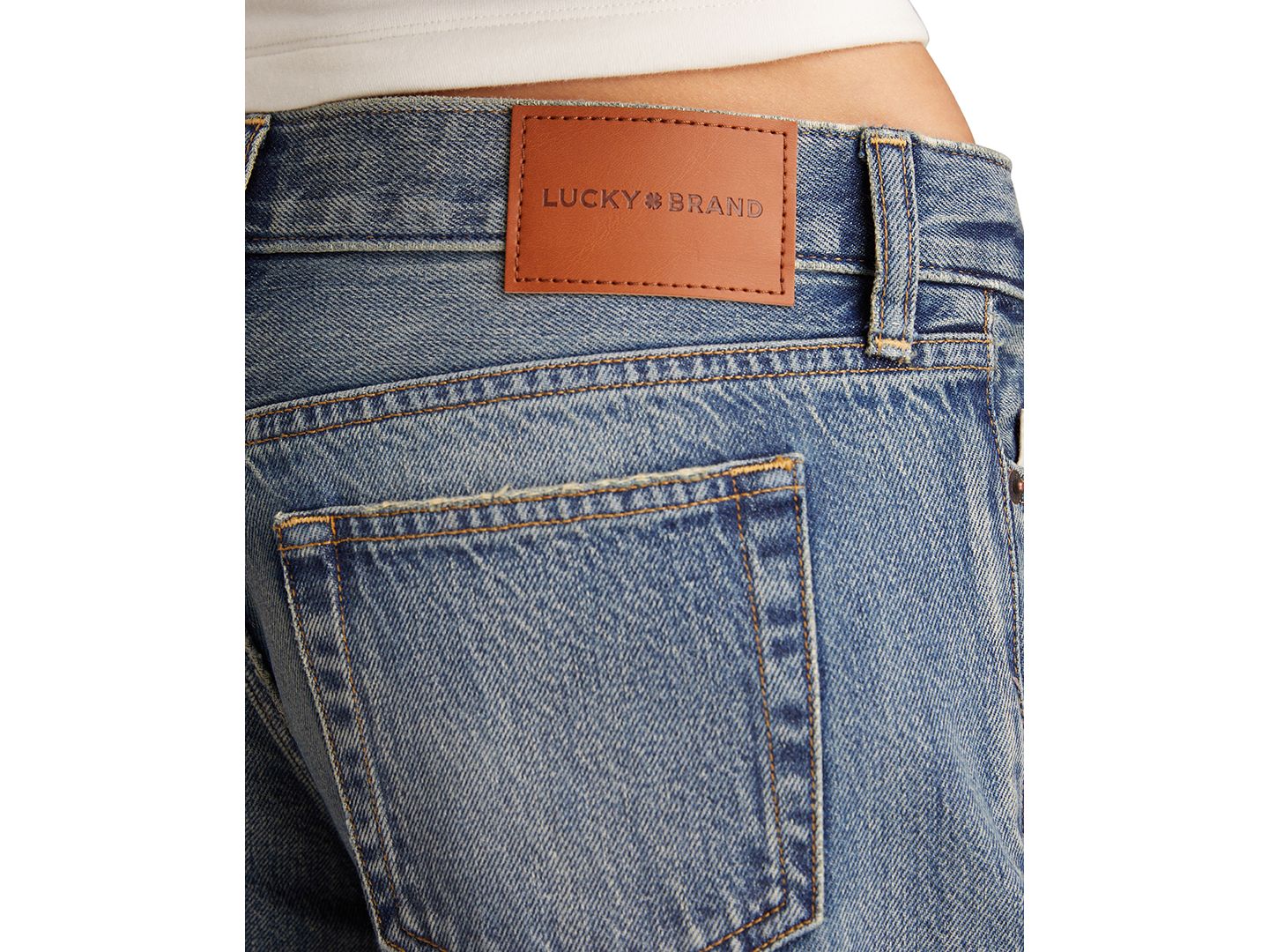 Женские джинсы Lucky Brand Juniors' Cotton Super Low Rise Ultra Wide, цвет: Get Low — фото 5