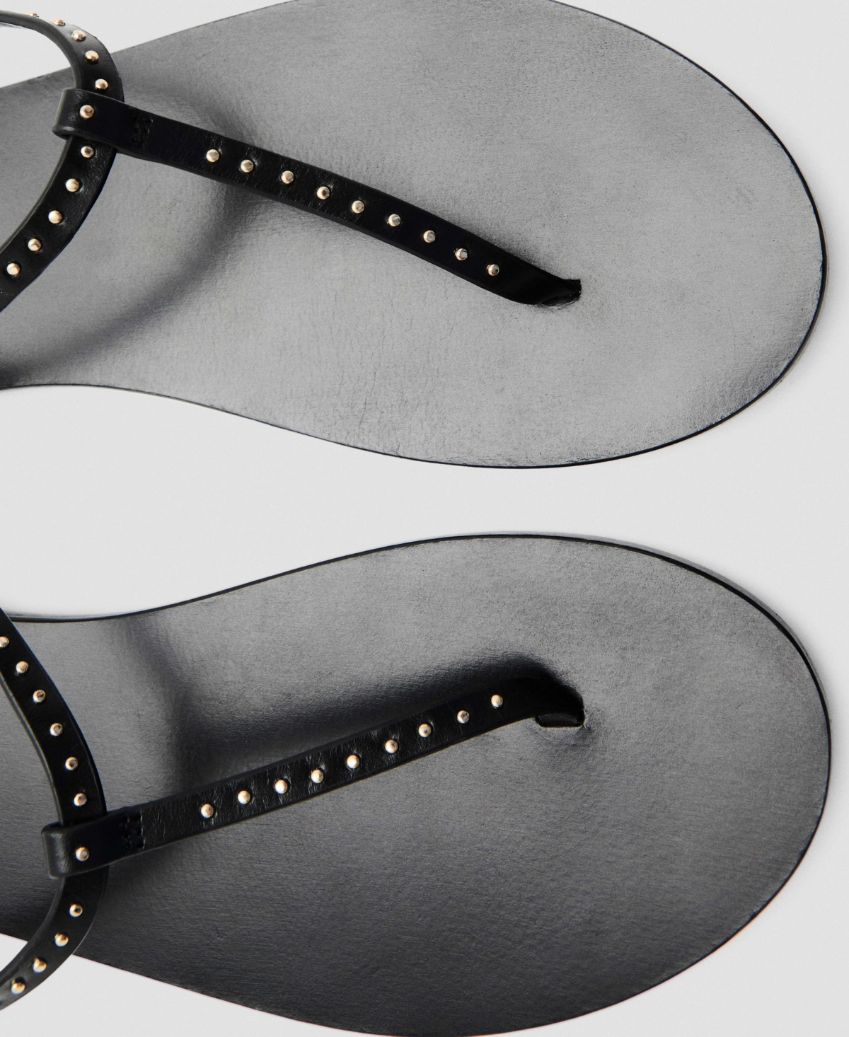 Mango Women's Mini Studs Leather Sandals