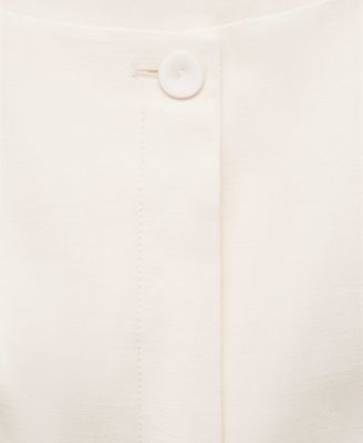 Women's Linen Blend Suit Vest