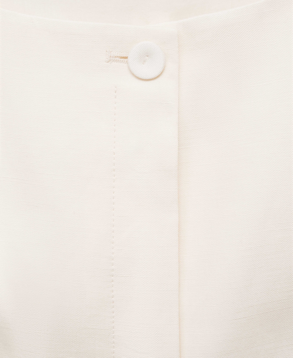 Mango Cotton Mix Low Square Neck Cropped Vest In Metallic