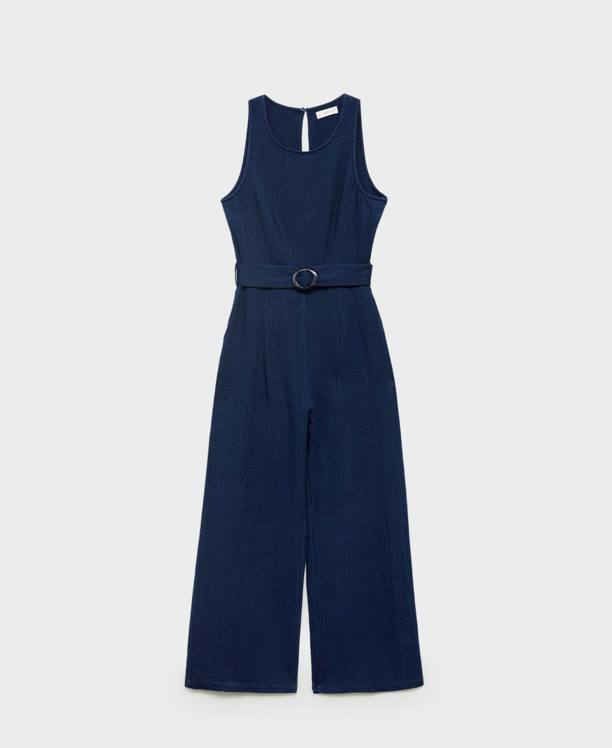 Shop Mango Women's Long Soft Denim Jumpsuit