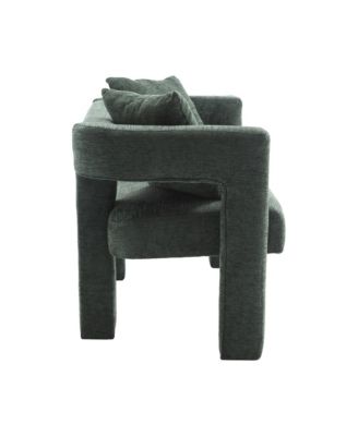 Streamdale Upholstered Chenille Loveseat Compact Sofa for Living Areas (Emerald)