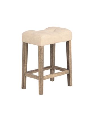 4-Piece Bar Table Set with Power Outlet and 3 Padded Stools