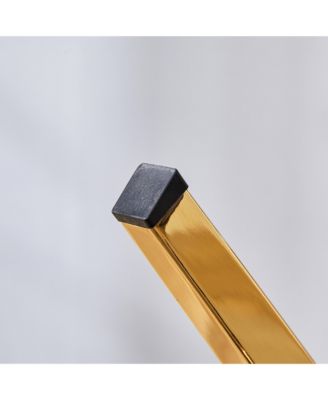 Streamdale 8-Piece Velvet Dining Chairs with Gold Metal Legs