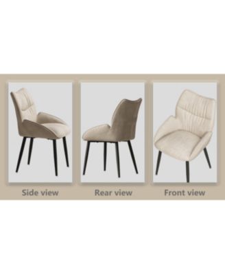 Streamdale Velvet Dining Chair Set (4) Modern, Minimalist Design