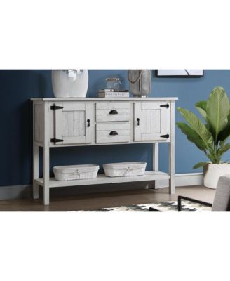 Retro Style Solid Wood Sideboard with Drawers & Cabinets