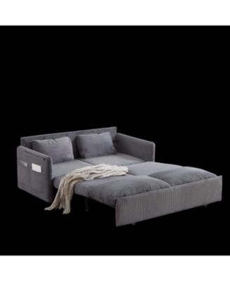 Streamdale 64.5" 3-in-1 Sleeper Sofa with Pullout Bed, Pillows, Pockets