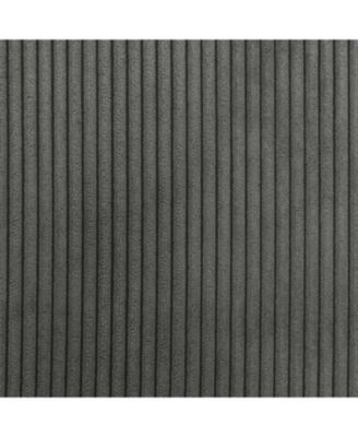 Modern U-Shaped Sofa with Ottomans & Storage Grey Corduroy