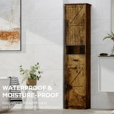 69" Bathroom Storage Cabinet with Barn Doors