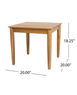 Streamdale Rustic Acacia Wood Outdoor Side Table