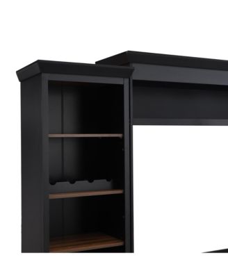 Farmhouse Entertainment Center w/ Bookshelf - 70" TV