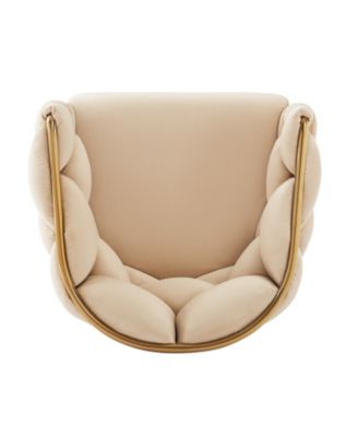 Streamdale Modern Counter Stools Set of 2, Beige, with Footrest