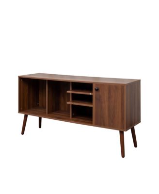 TV Stand Use in Living Room Furniture with 1 storage and 3 shelves Cabinet