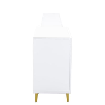 Wood Extendable TV Stand Rectangle Entertainment Center,Media TV Console for Living Room Bedroom