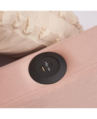 Twin Daybed Frame with Trundle, Sofa Bed, Wood Slat Support, Pink