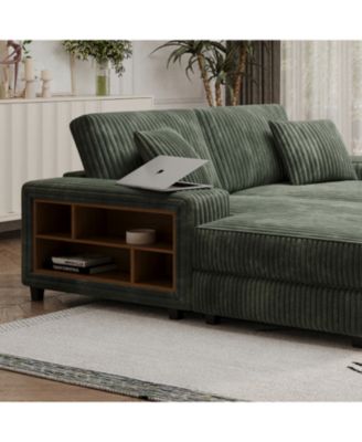 Streamdale Cozy Corduroy Sleeper Sofa Oversized, Modern Double Lounge