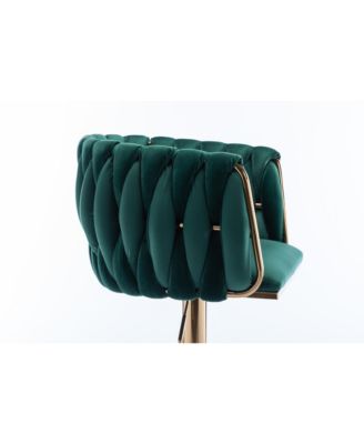 Streamdale Adjustable Swivel Chrome Barstools (Set of 2)