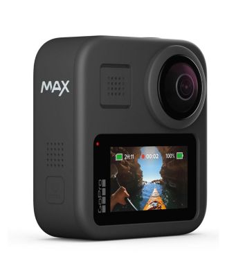 MAX Waterproof 360 + Traditional Camera with Touch Screen Spherical 5.6K30 HD Video 16.6MP 360 Photos 1080p Live Streaming Stabilization