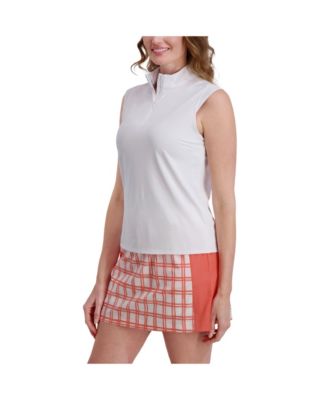 Women's MOCK NECK ZIP FRONT TOP