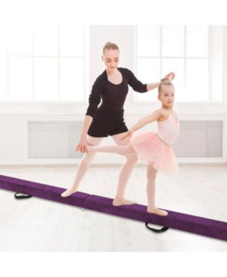 Folding Balance Beam with Solid Wood Base and Anti-slip Bottom