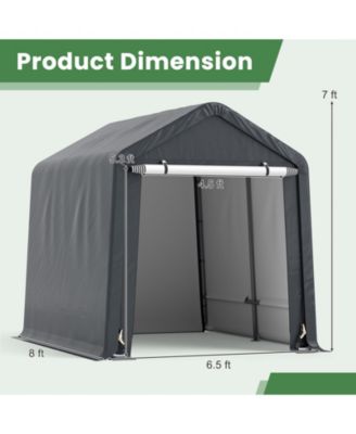 8 x 6.5 Feet Portable Motorcycle Outdoor Storage Shelter