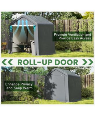 6 x 6.5/8 x 6.5 Feet Portable Motorcycle Outdoor Storage Shelter