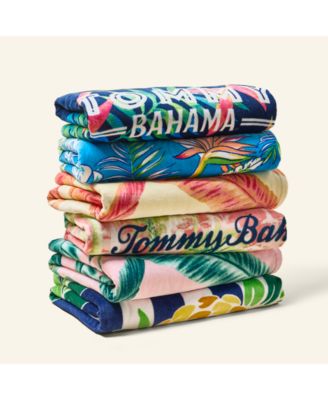 Bahama Palms Cotton Oversized Beach Towel, 72" x 36"