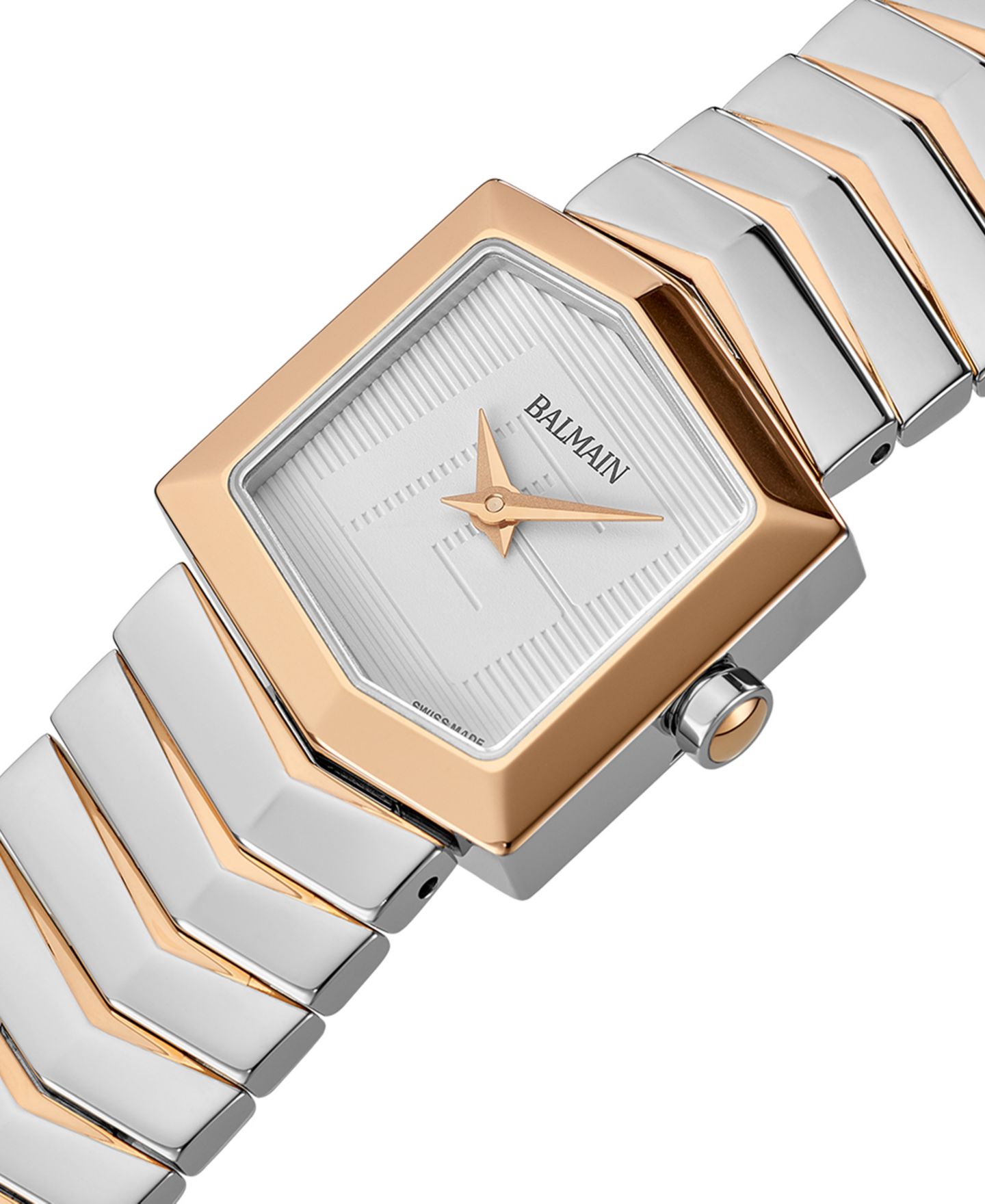 Женские часы Balmain Swiss Teffetas Two-Tone Stainless Steel Bracelet Watch 35mm — фото 2