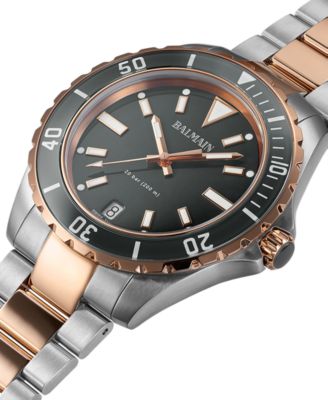 Men's Swiss Ophrys Two-Tone Stainless Steel Bracelet Watch 43mm