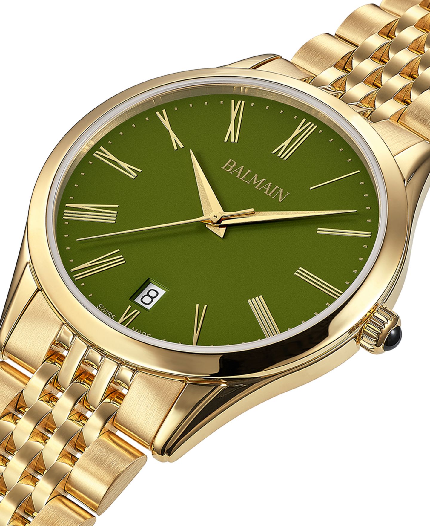 Мужские часы Balmain Swiss Classic R Gold PVD Stainless Steel Bracelet Watch 41mm — фото 2
