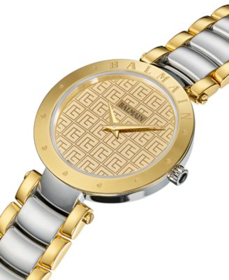 Women's Swiss Balmainia Two-Tone Stainless Steel Bracelet Watch 33mm