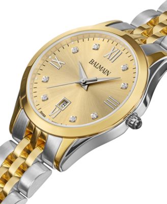 Women's Swiss Classic R Diamond Accent Two-Tone Stainless Steel Bracelet Watch 30mm