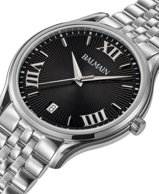 Men's Swiss Beleganza Stainless Steel Bracelet Watch 40mm