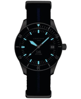 Men's Swiss DS Heritage Blue NATO Strap Watch 41mm