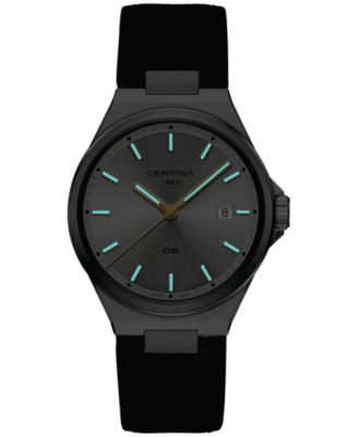 Men's Swiss DS-7 Brown Leather Strap Watch 39mm