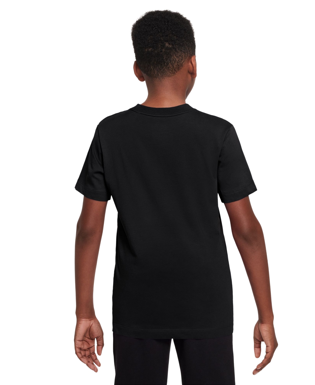 Nike Sportswear Big Boya Cotton Engineered Graphic T-shirt In Black