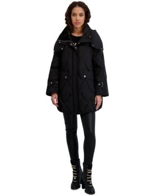 Women's Hooded A-Line Puffer Coat