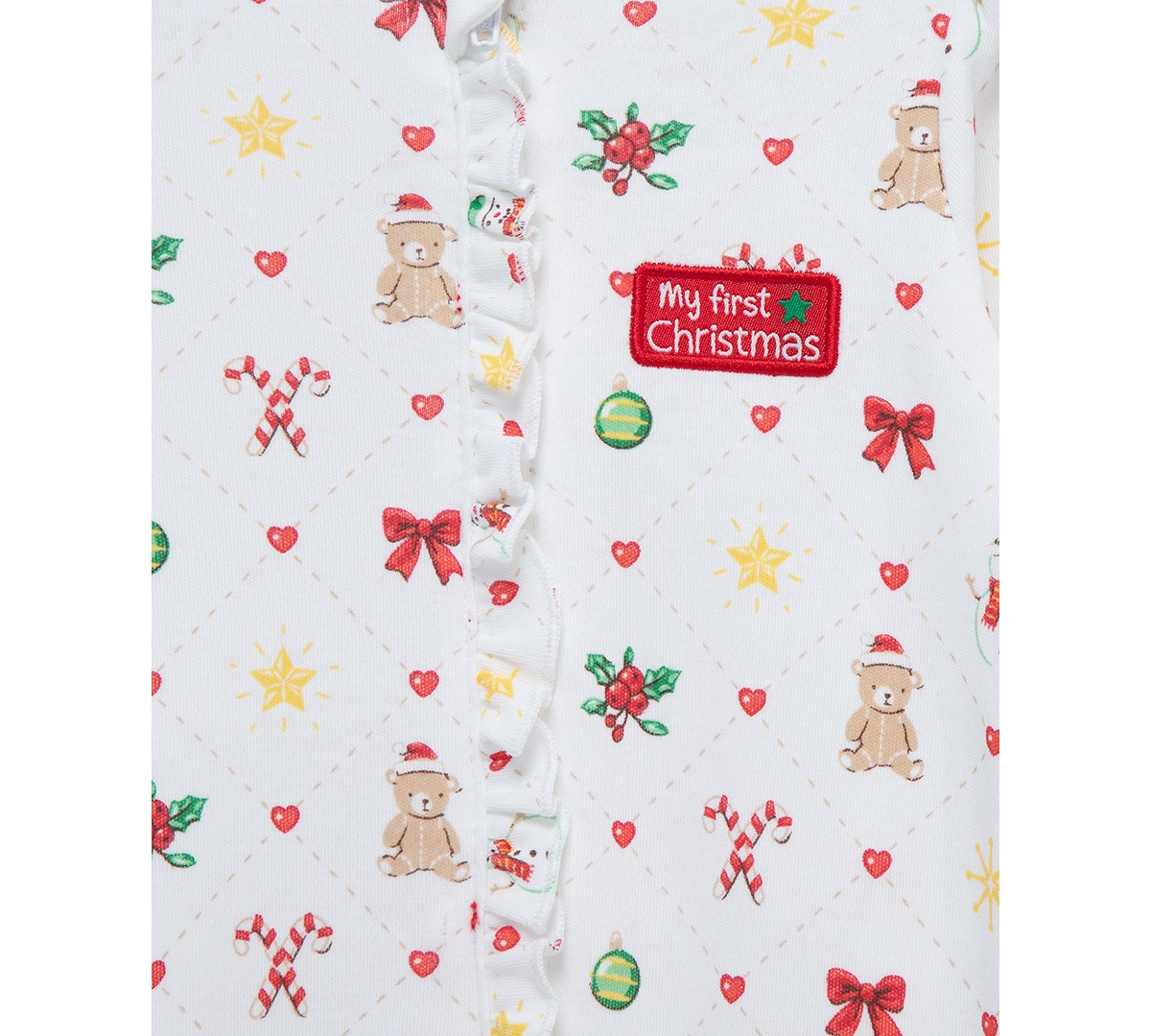Little Me Baby Festive Footed Coverall & Headband, 2 Piece Set
