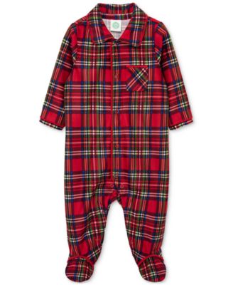 Little Me - Baby Boys Plaid Footed Coverall