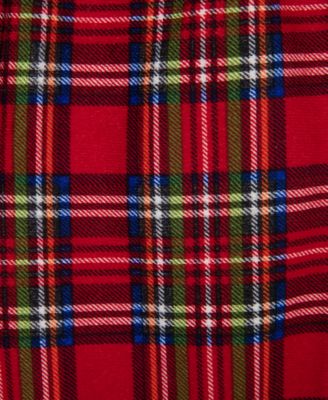 Baby Girls Plaid & Lace Top & Pants, 2 Piece Set