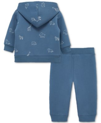 Baby Zip-Up Safari Hoodie & Pants, 2 Piece Set