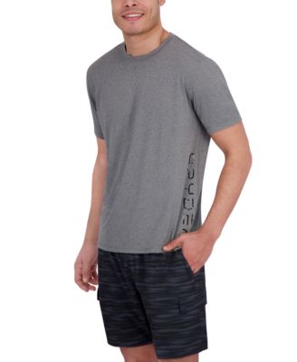 Men's Short Sleeve Drop Needle Crewneck Swim Shirt