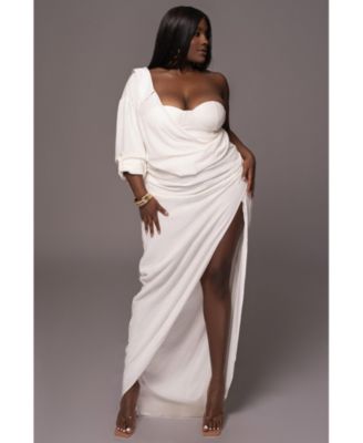 Women's Evita Linen Draped Dress