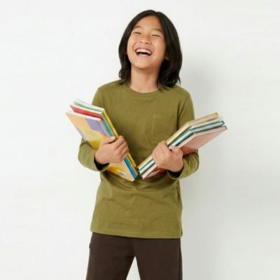 Kids Fair Trade Organic Cotton Long Sleeve Pocket T-Shirt