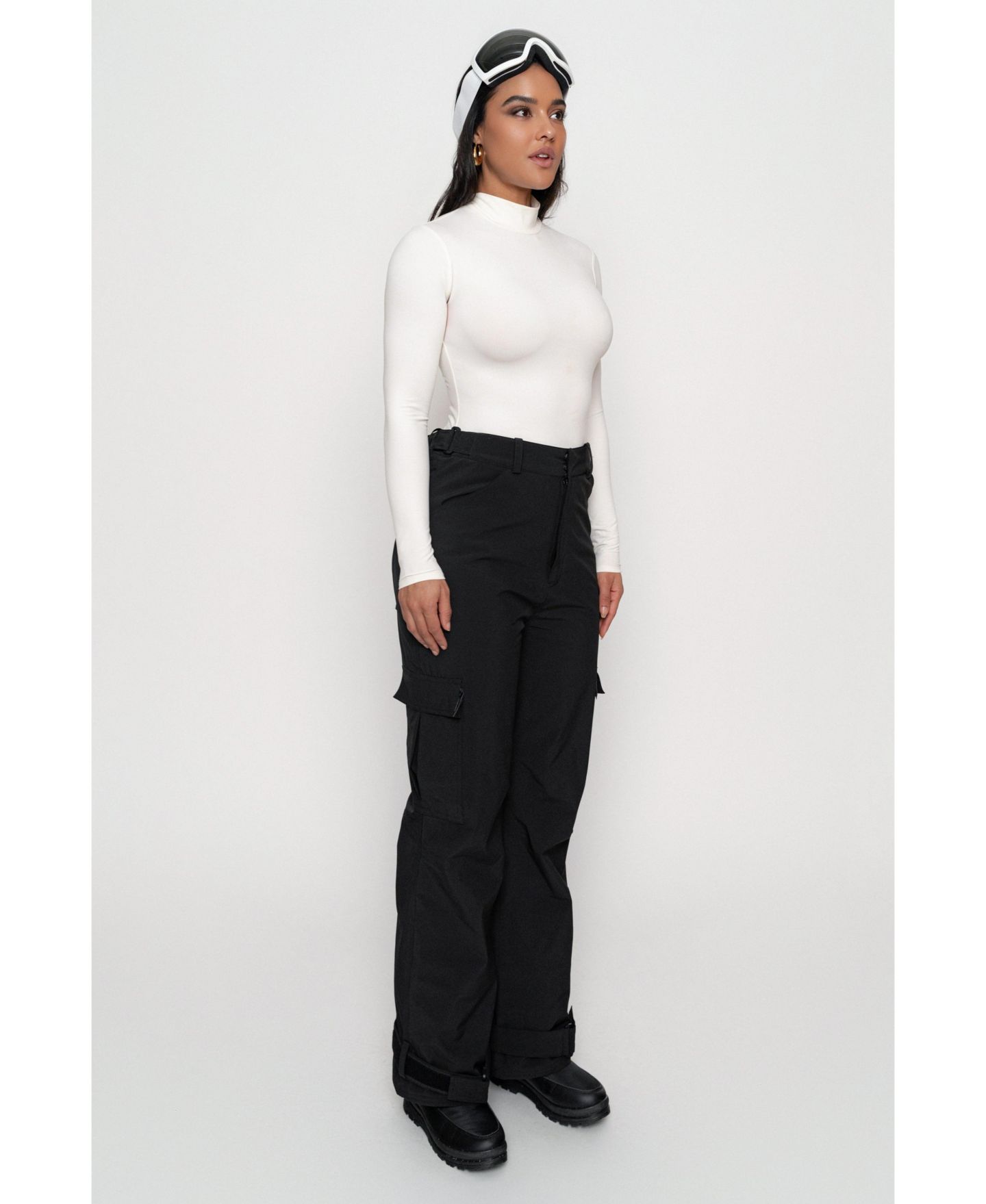 Женский топ JLUXLABEL Turtleneck Long Sleeve, цвет: Молочный — фото 2