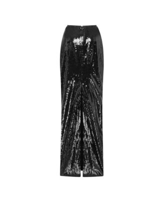 Women's Dramatic fitted sequined maxi skirt